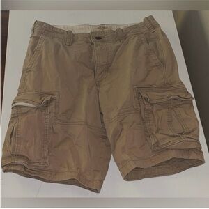 Hollister Men's Khaki Cargo Shorts